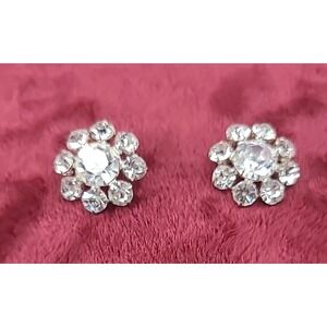 2 Rhinestone Buttons from a Scott McClintock Dress